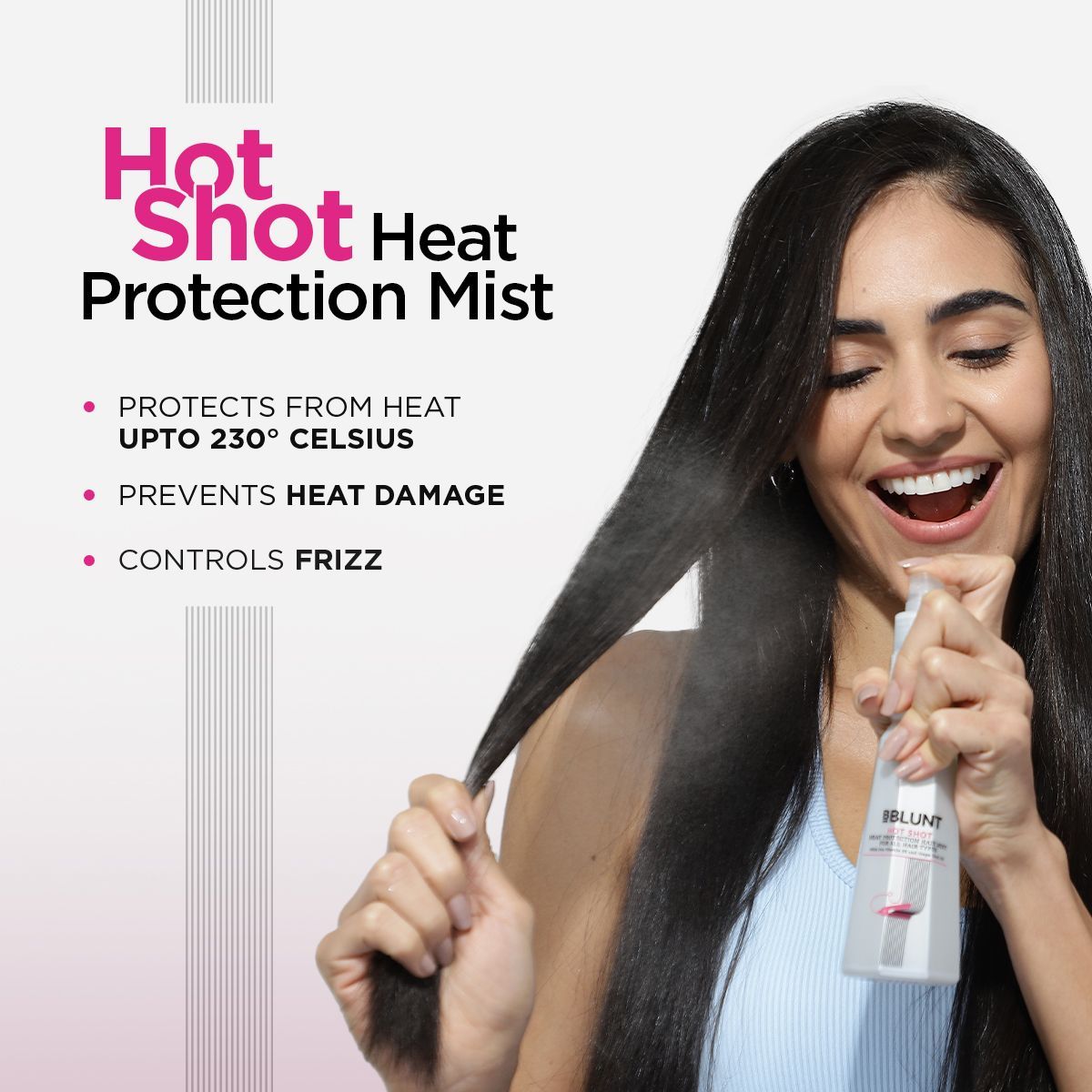 Hot Shot Heat Protection Mist with Grapeseed Oil & Provitamin B5 - Pack of 2