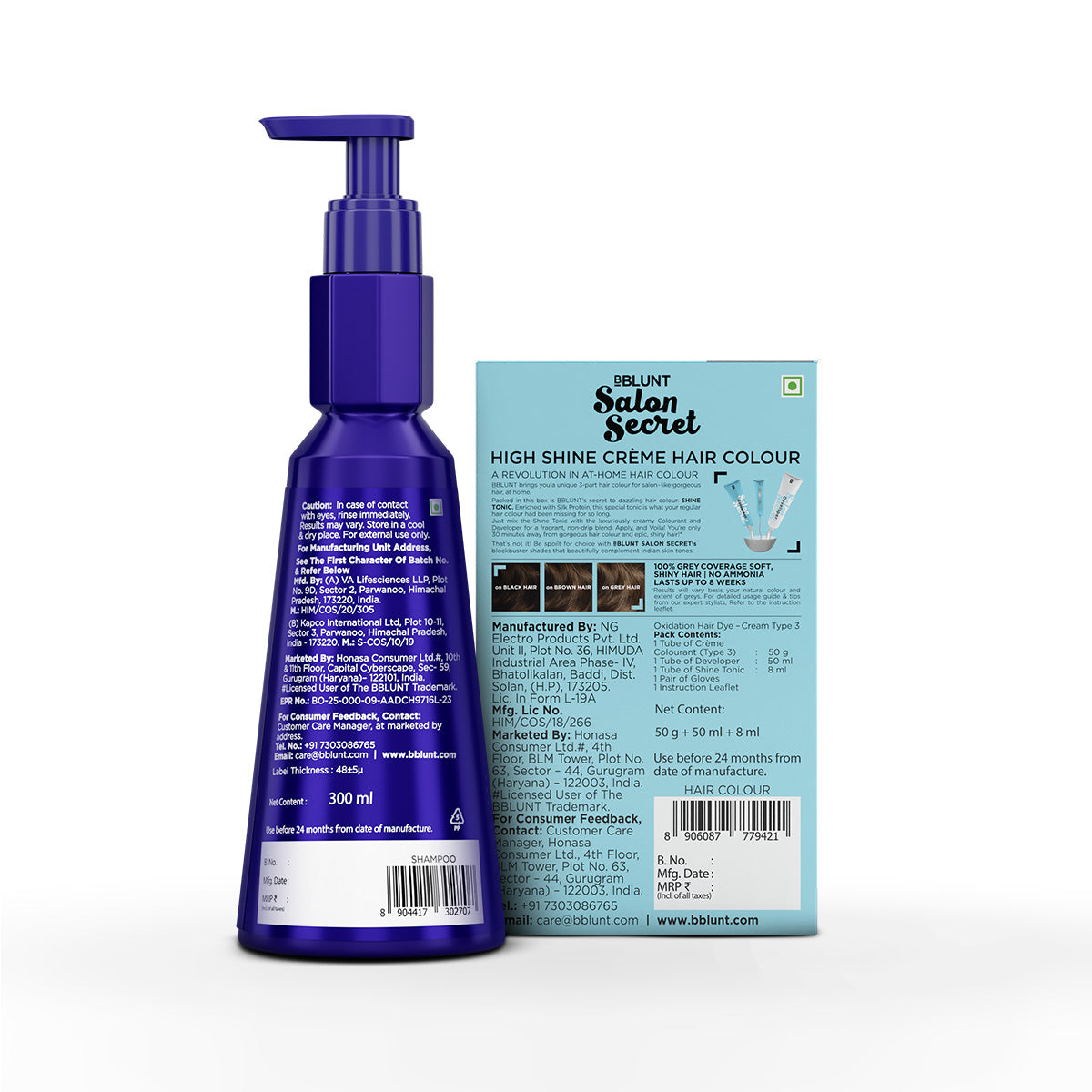 Chocolate Hair Color + Intense Moisture Shampoo