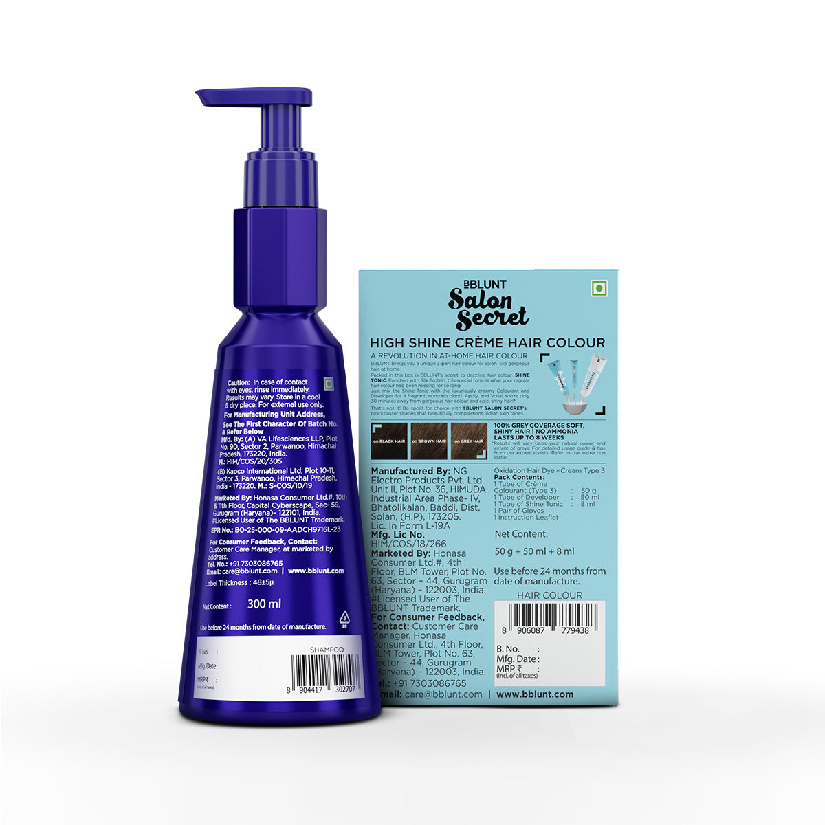 Coffee Hair Color + Intense Moisture Shampoo