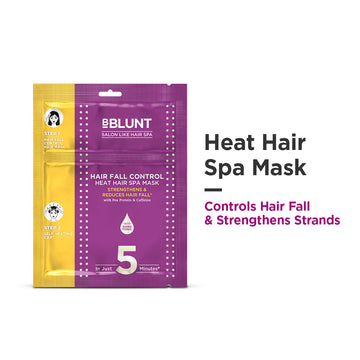 Hair Fall Control Heat Hair Spa Mask with Pea Protein & Caffeine for Salon-Like Hair Spa at Home - 70 g