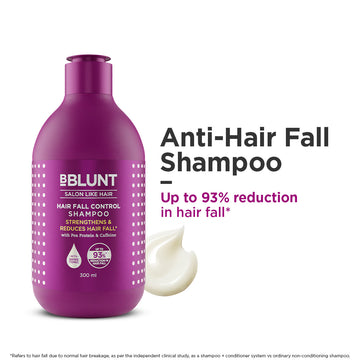 Hair Fall Control Shampoo with Pea Protein & Caffeine for Stronger Hair - 300 ml