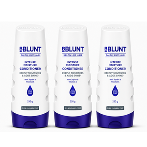 Intense Moisture Conditioner with Vitamin E & Jojoba for Dry & Frizzy Hair - 250 g(Pack of 3)