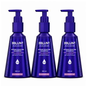 Intense Moisture Shampoo with Jojoba and Vitamin E for Dry & Frizzy Hair - 300 ml(Pack of 3)