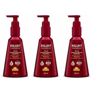 7 in 1 Repair & Revive Shampoo for Upto 100% Damage Repair - 300ml(Pack of 3)