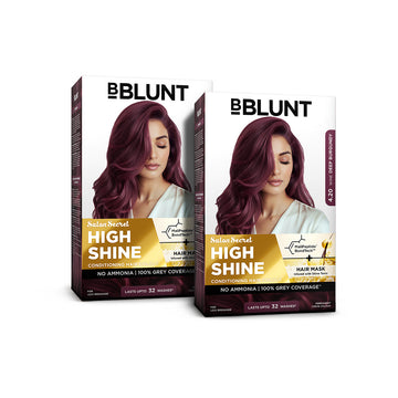 High Shine Conditioning Hair Colour - Wine Deep Burgundy (Shade 4.20)(Pack of 2)