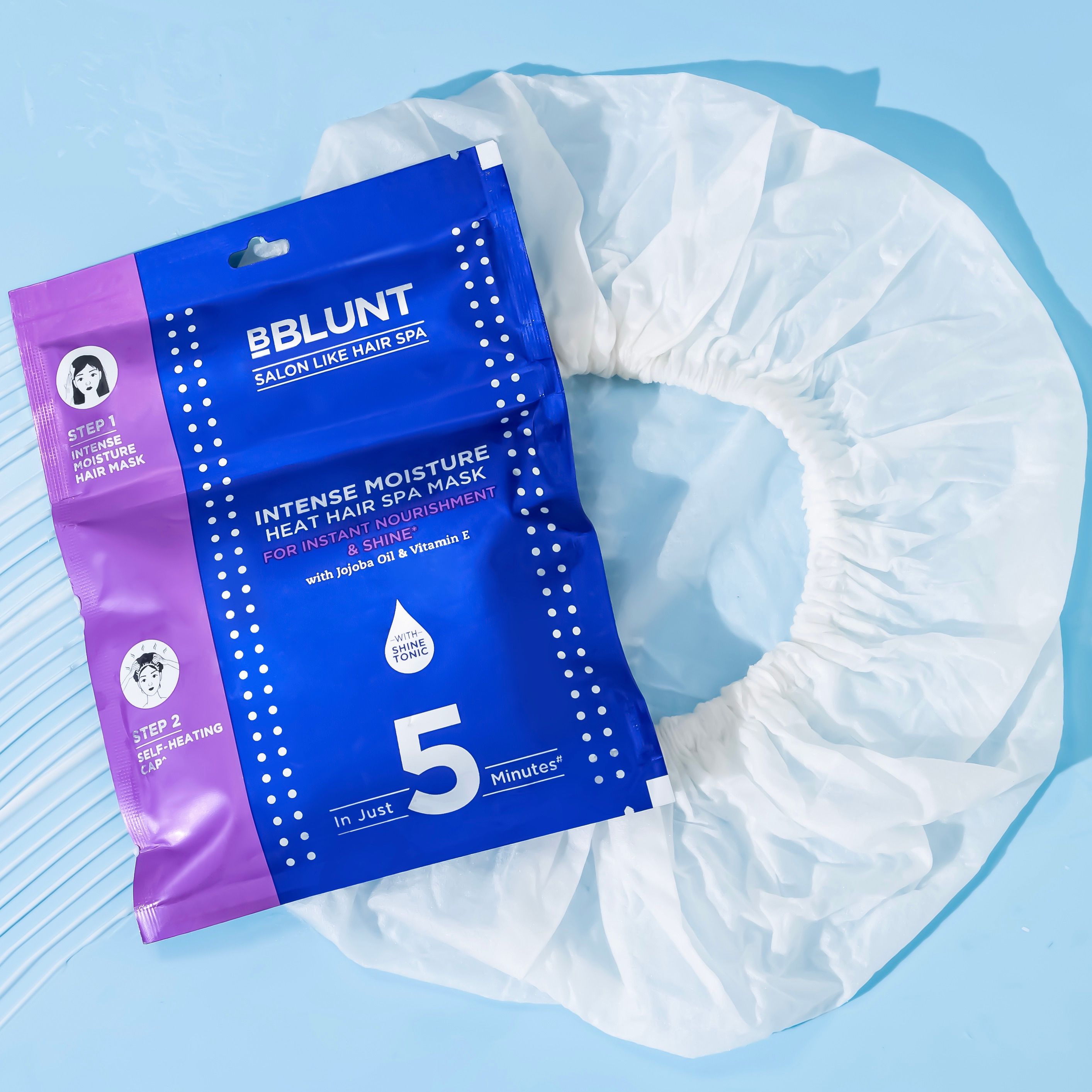 FREEBIE - Intense Moisture Heat Hair Spa Mask with Jojoba Oil & Vitamin E for Salon-Like Hair Spa at Home - 70 g