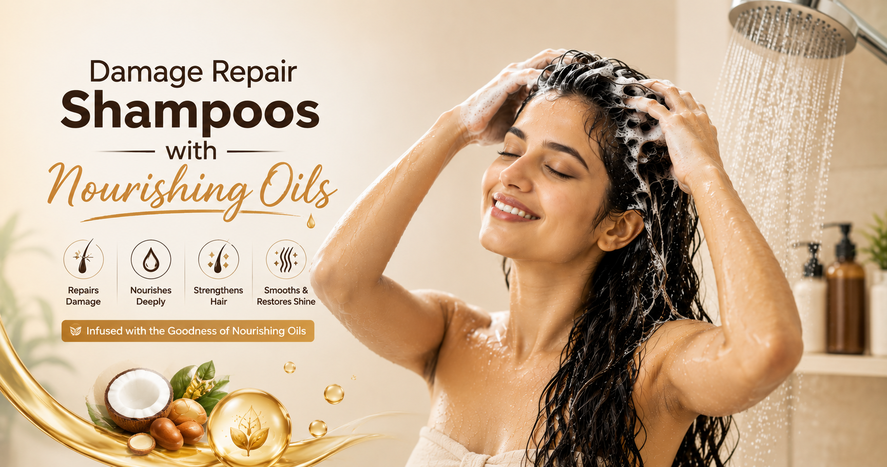 Damage Repair Shampoos with Nourishing Oils