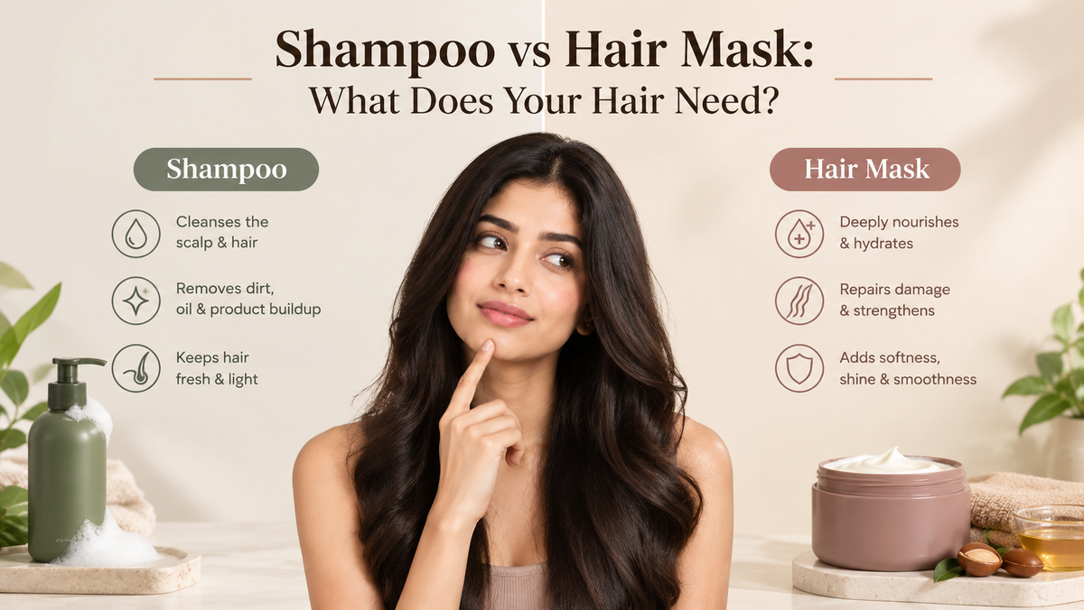 Shampoo vs Hair Mask: What Does Your Hair Need?