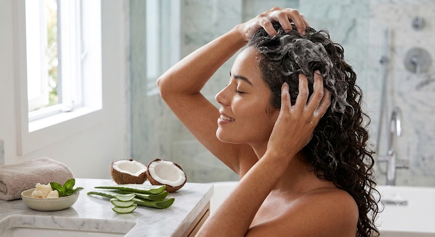 How to Wash Hair with a Dry Scalp?