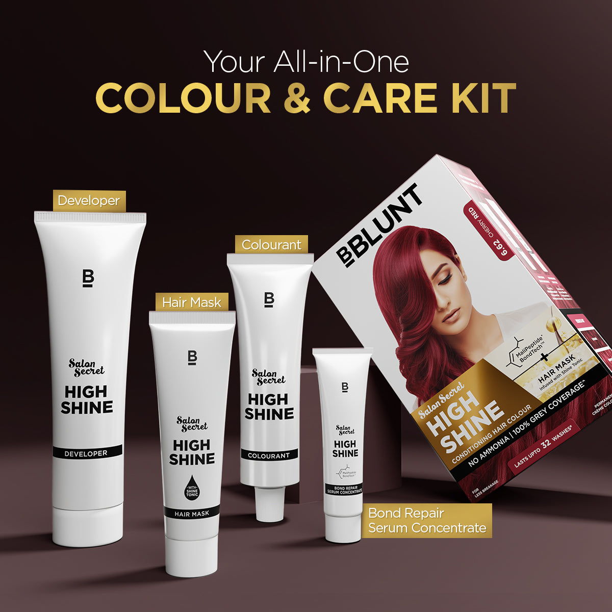 High Shine Conditioning Hair Colour - Cherry Red (Shade 6.62)