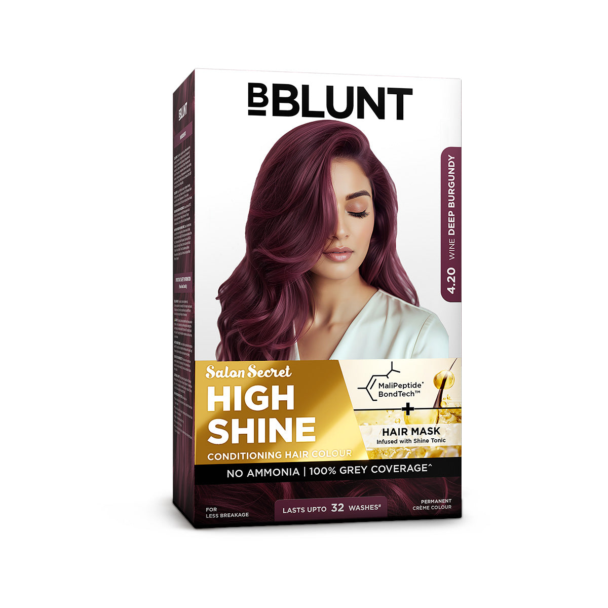High Shine Conditioning Hair Colour - Wine Deep Burgundy (Shade 4.20)
