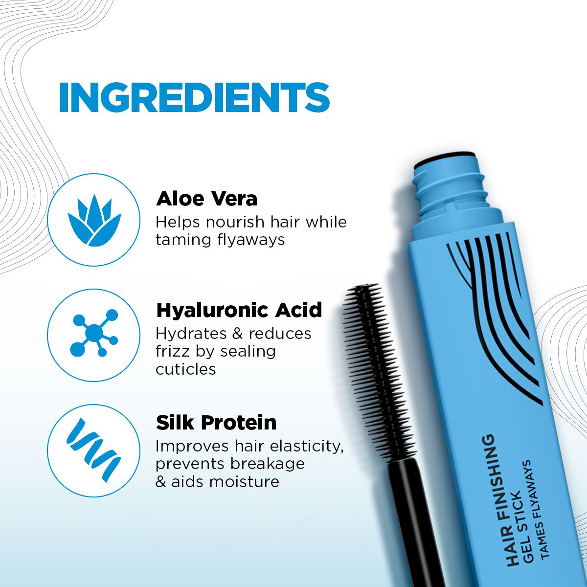 Hair Finishing Gel Stick for Sleek & Clean Hairdo - 10ml