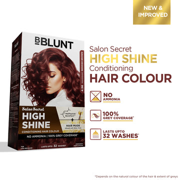 High Shine Conditioning Hair Colour - Mahogany Reddish Brown  (Shade 4.56)
