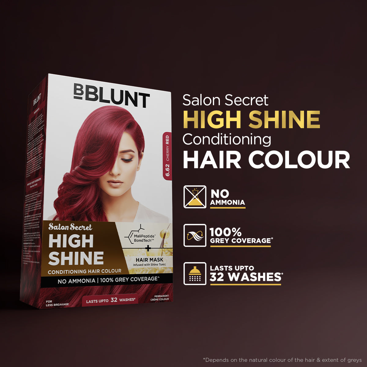 High Shine Conditioning Hair Colour - Cherry Red (Shade 6.62)(Pack of 2)