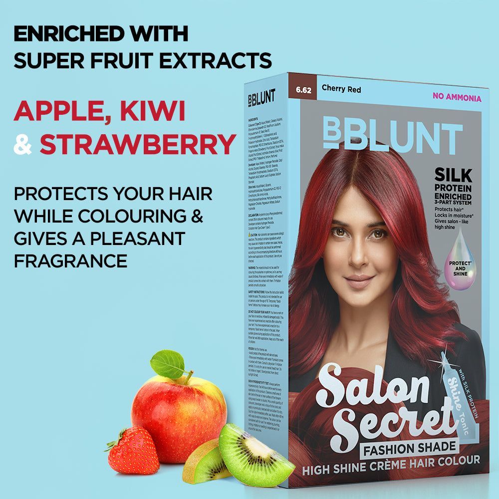 Salon Secret High Shine Crème Hair Colour - Cherry Red - Pack of 2