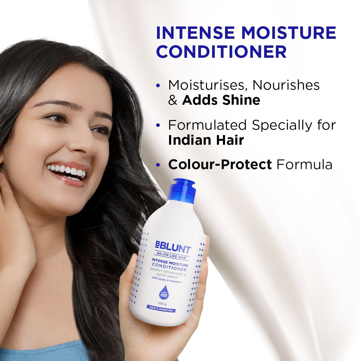 Intense Moisture Conditioner with Vitamin E & Jojoba for Dry & Frizzy Hair - 250 g