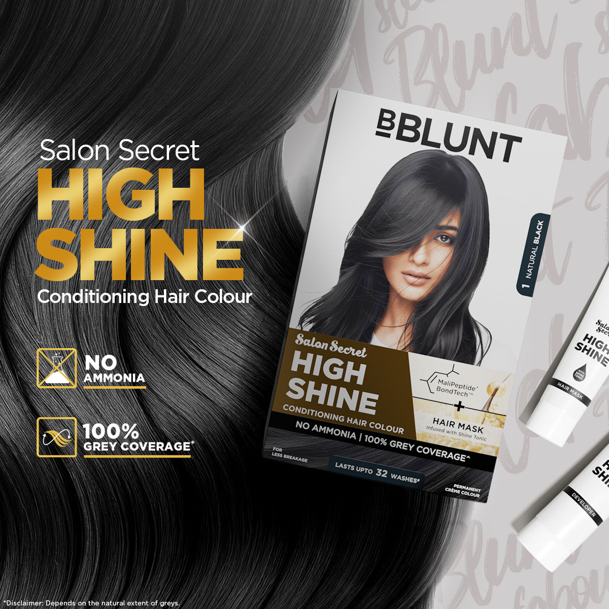 High Shine Conditioning Hair Colour - Natural Black (Shade 1)