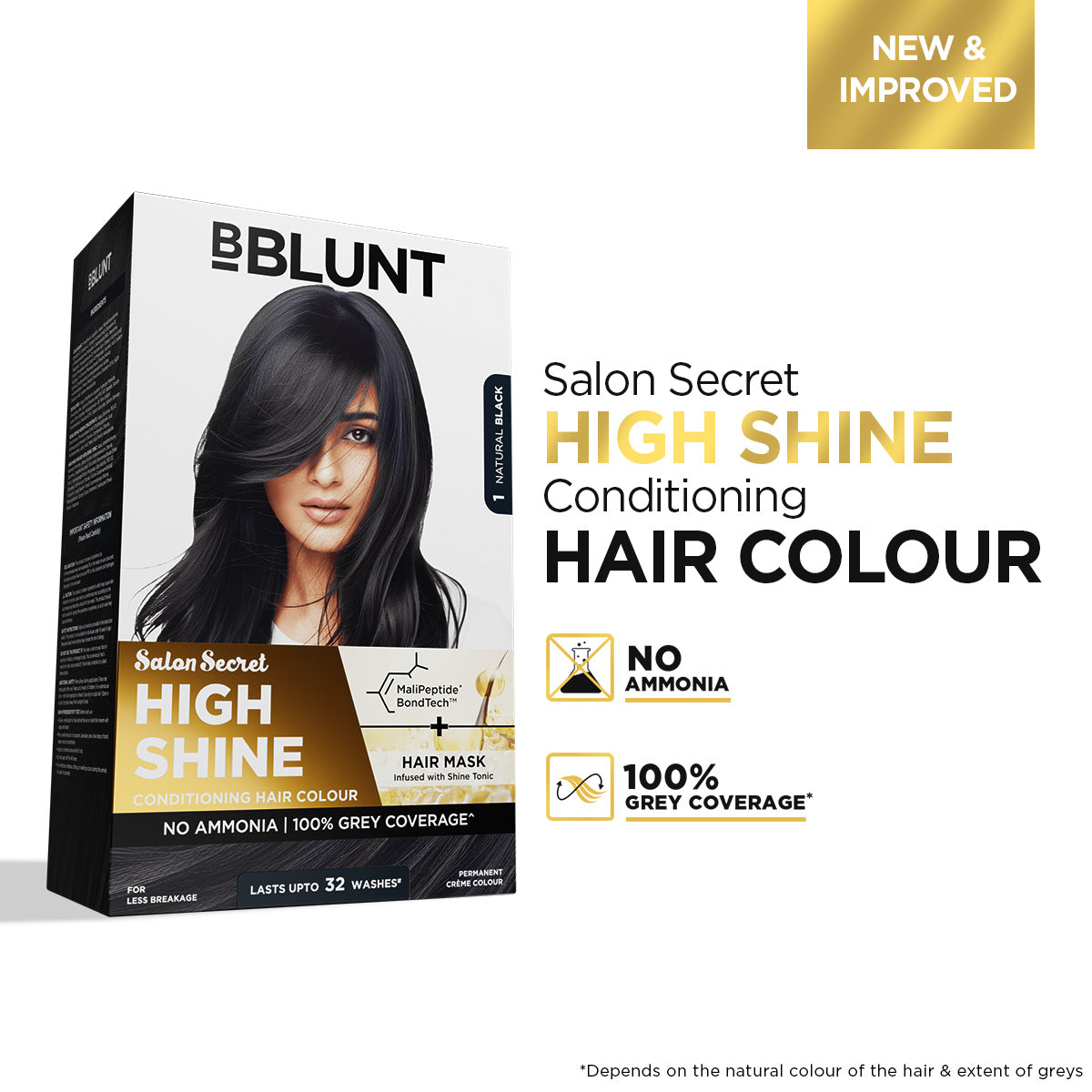 High Shine Conditioning Hair Colour - Natural Black (Shade 1)