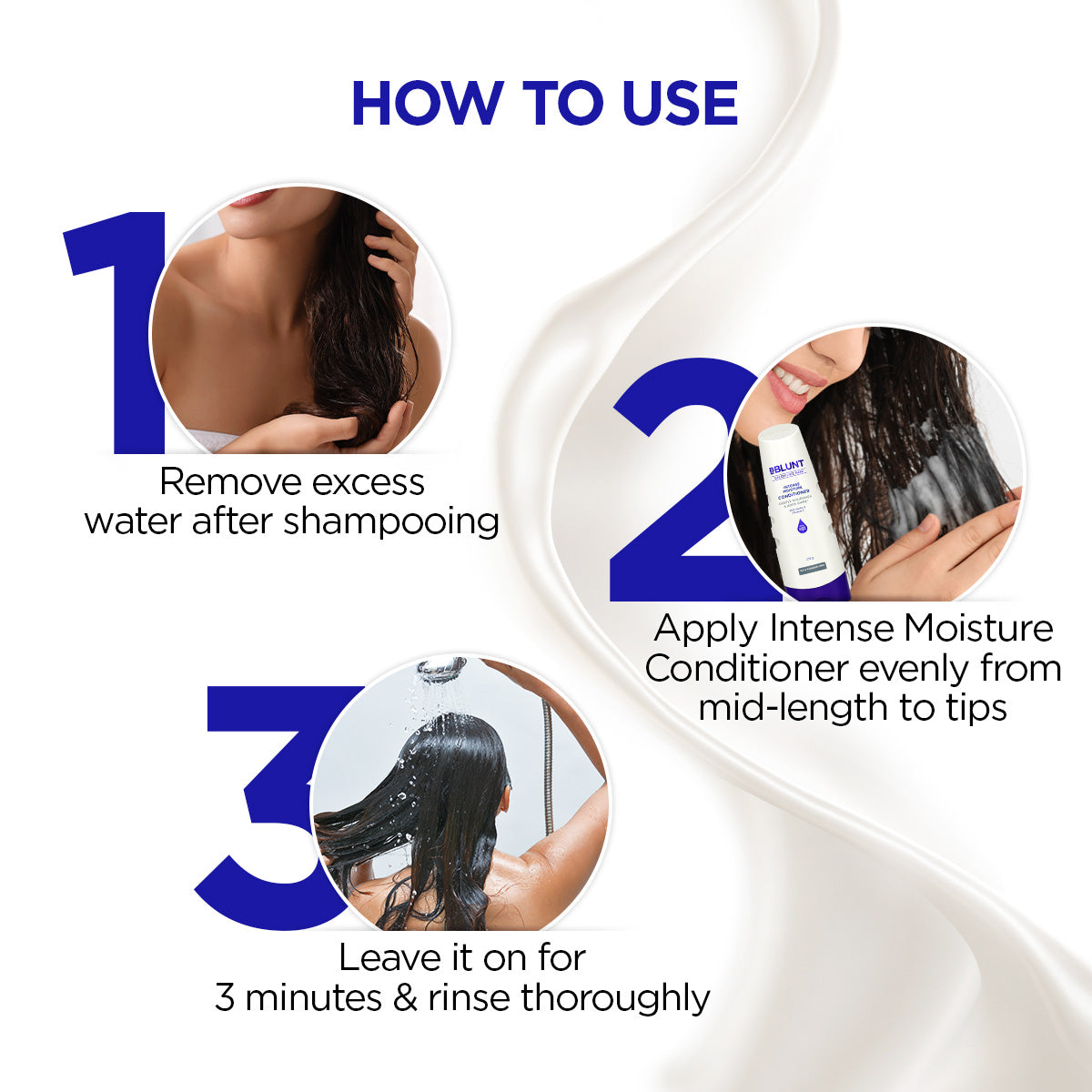 Intense Moisture Conditioner with Vitamin E & Jojoba for Dry & Frizzy Hair - 250 g