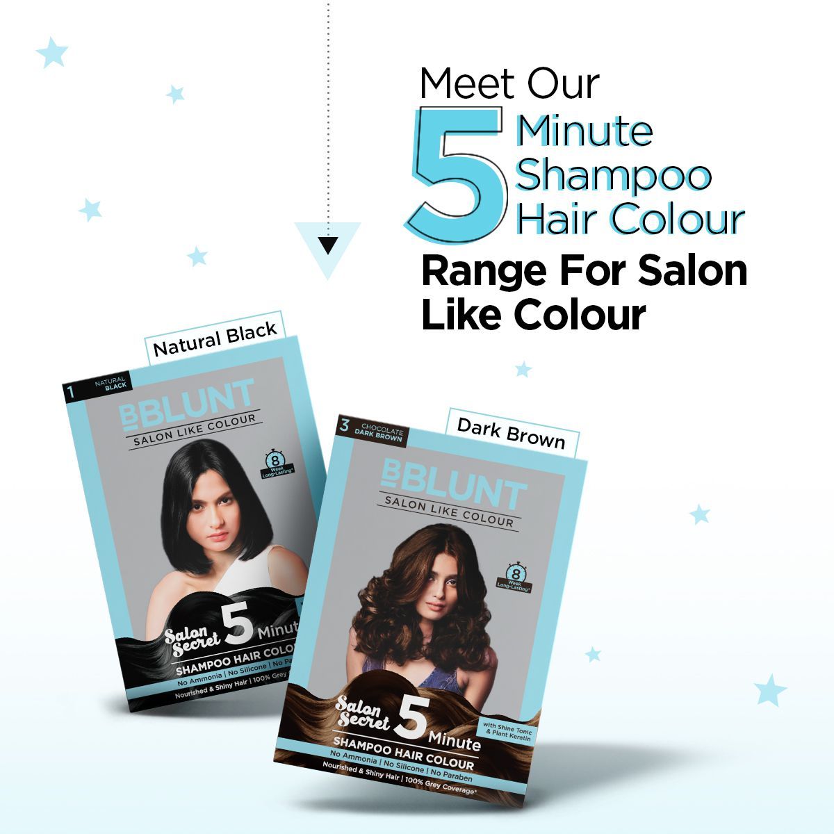 5 Min Shampoo Choco Dark Brown Duo