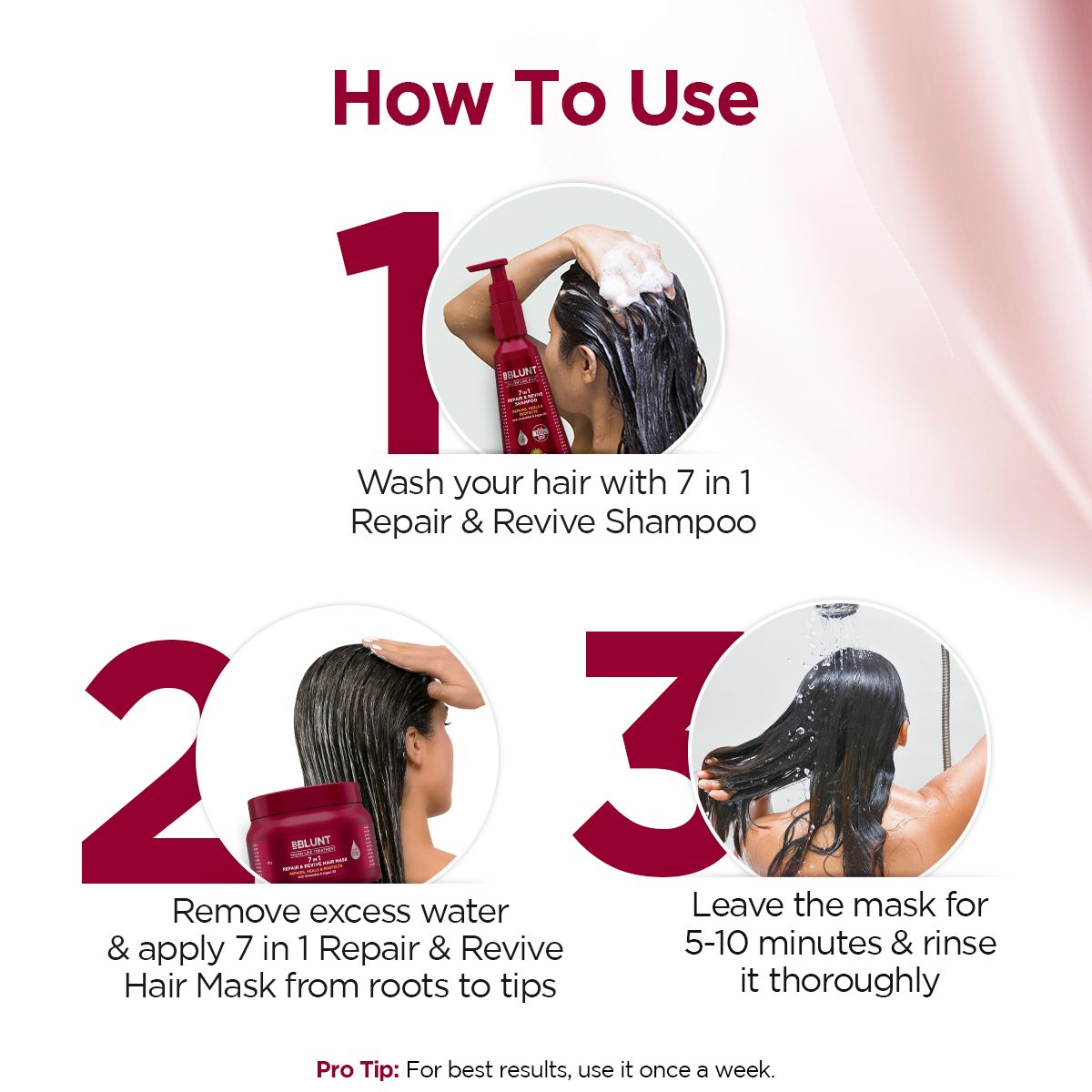 7 in 1 Repair & Revive Hair Mask for Up to 100% Damage Repair* - 120g