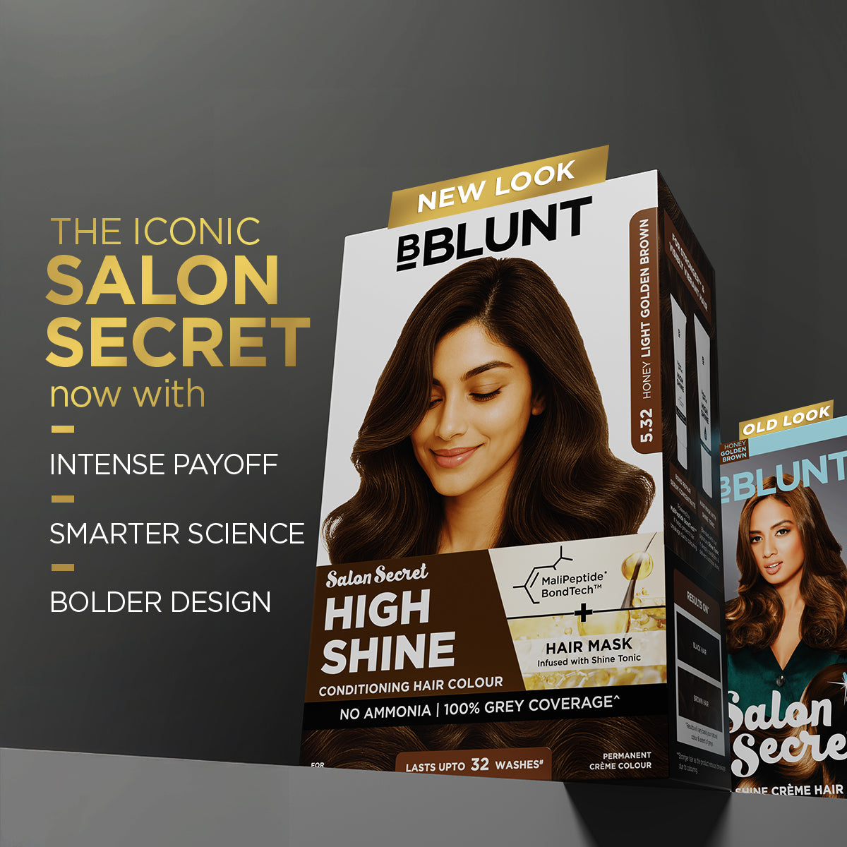 High Shine Conditioning Hair Colour - Honey Light Golden Brown (Shade 5.32)
