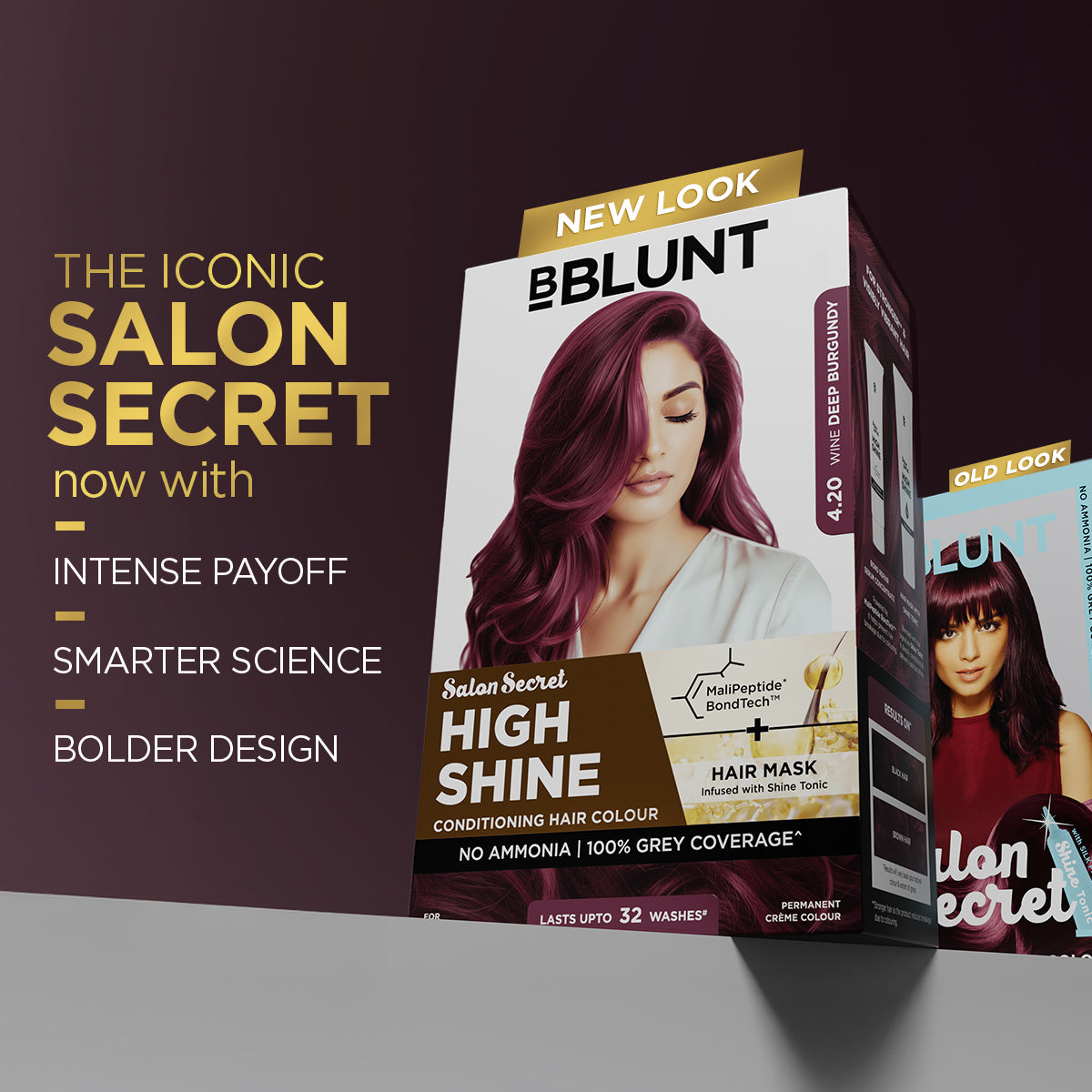 High Shine Conditioning Hair Colour - Wine Deep Burgundy (Shade 4.20)