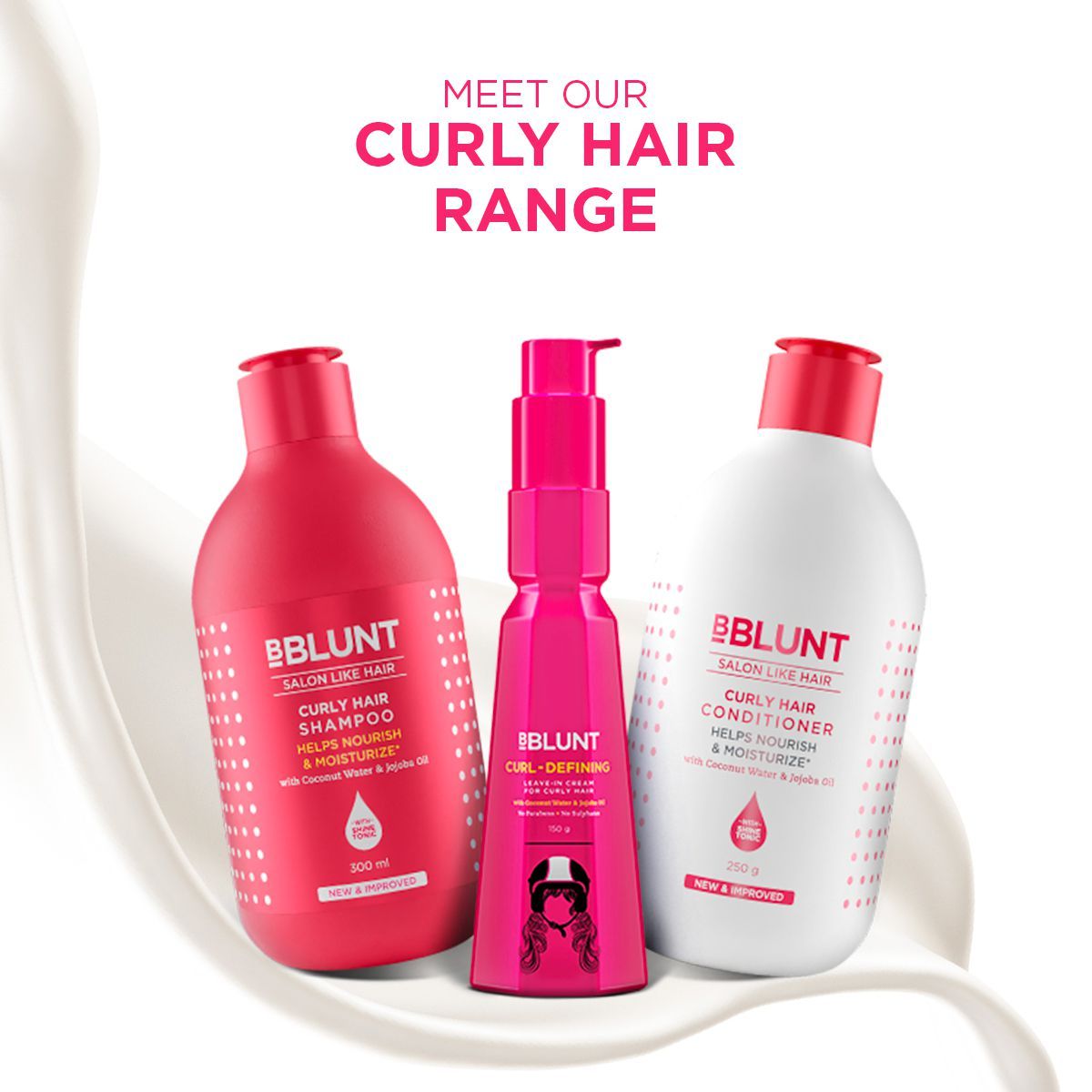 Curly Hair Shampoo with Coconut Water & Jojoba Oil - 300 ml