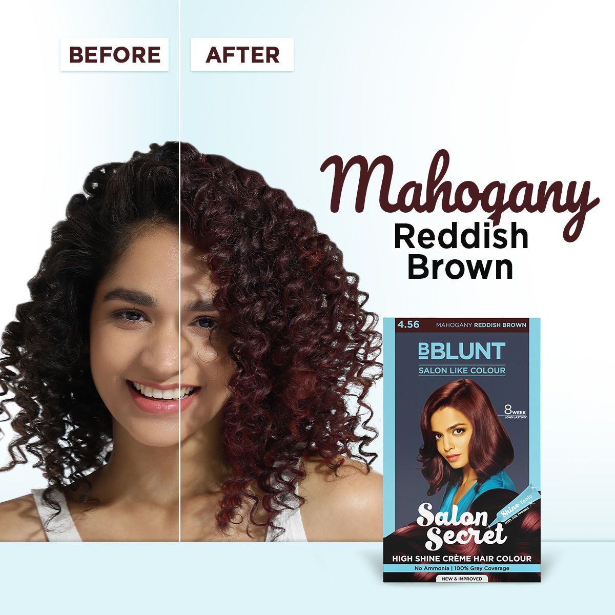 Salon Secret High Shine Crème Hair Colour Mahogany Reddish Brown-100g