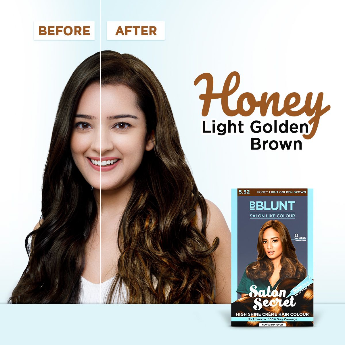 Salon Secret High Shine Crème Hair Colour - Honey Light Golden Brown - 100 g