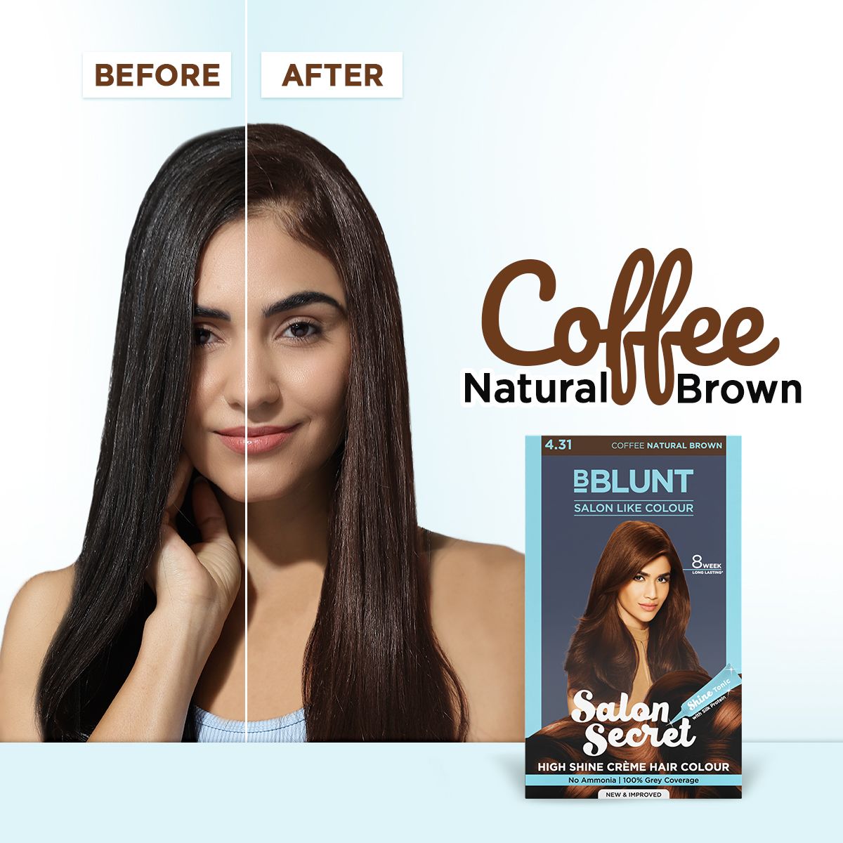 Salon Secret High Shine Crème Hair Colour Coffee Natural Brown - 100 g