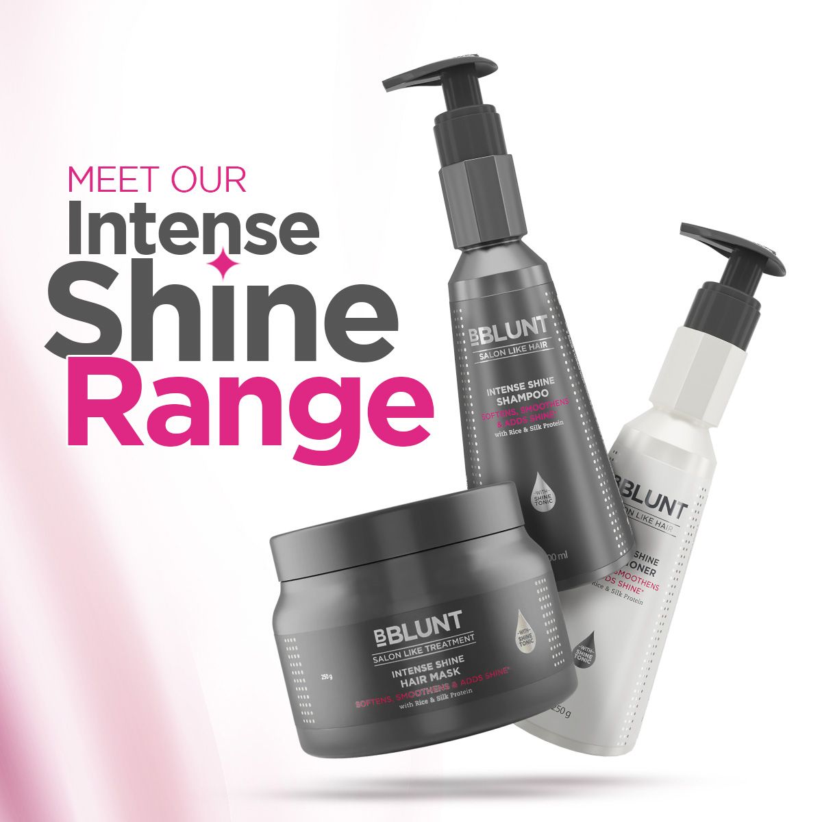 Intense Shine Kit (Intense Shine Shampoo + Intense Shine Conditioner + Intense Shine Hair Mask)