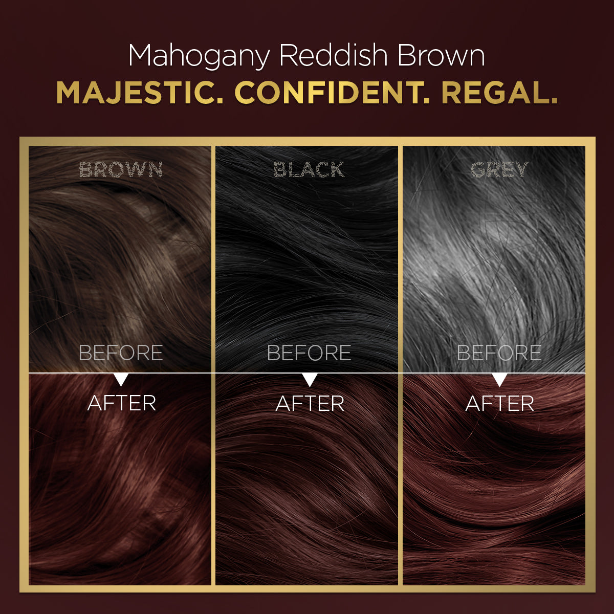 High Shine Conditioning Hair Colour - Mahogany Reddish Brown  (Shade 4.56)