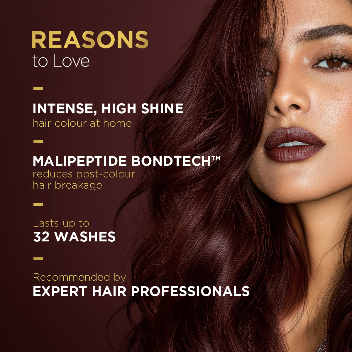 High Shine Conditioning Hair Colour - Mahogany Reddish Brown  (Shade 4.56)
