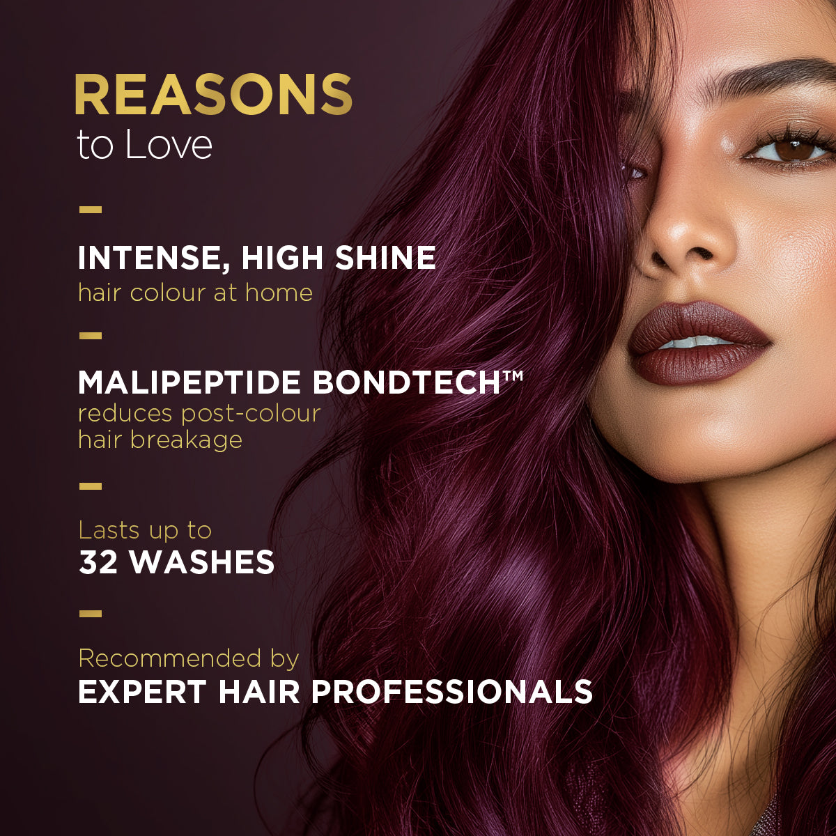 High Shine Conditioning Hair Colour - Wine Deep Burgundy (Shade 4.20)