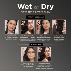 WET-TO-DRY AIR SMOOTHENING BRUSH - 850W
