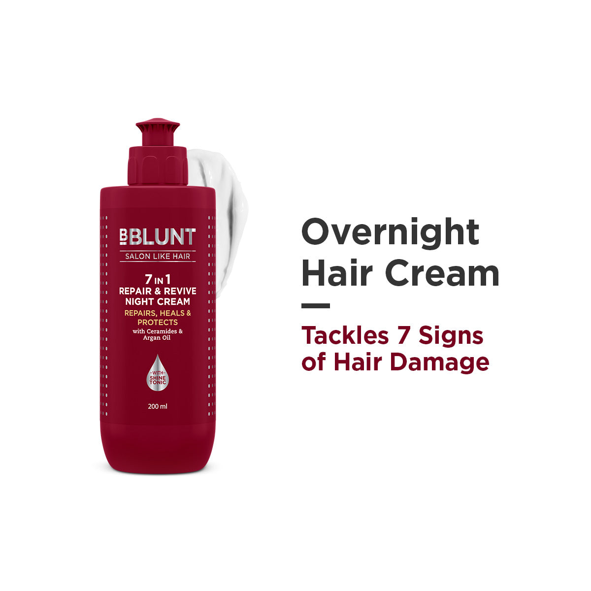7 in 1 Repair & Revive Night Cream to Heal & Protect Hair Overnight -