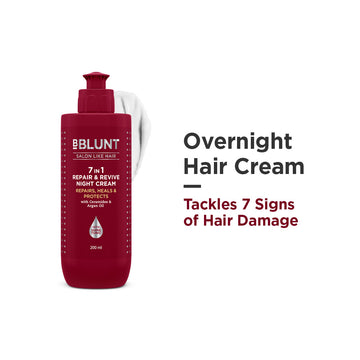 7 in 1 Repair & Revive Night Cream to Heal & Protect Hair Overnight - 200ml