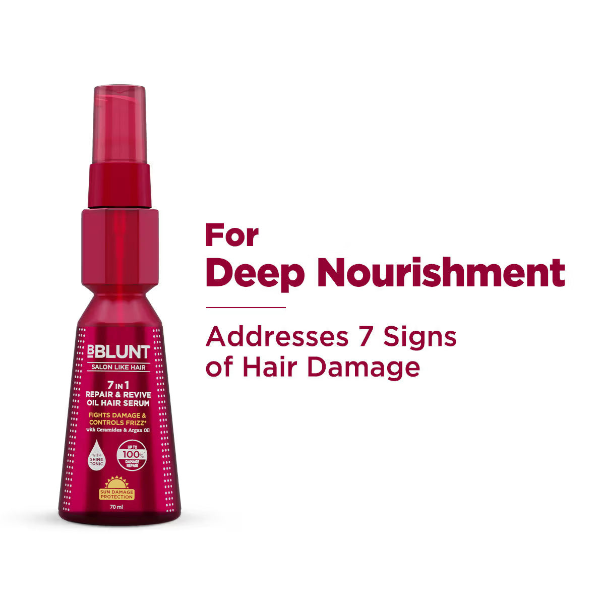 7 in 1 Repair & Revive Oil Hair Serum for Upto 100% Damage Repair - 70ml