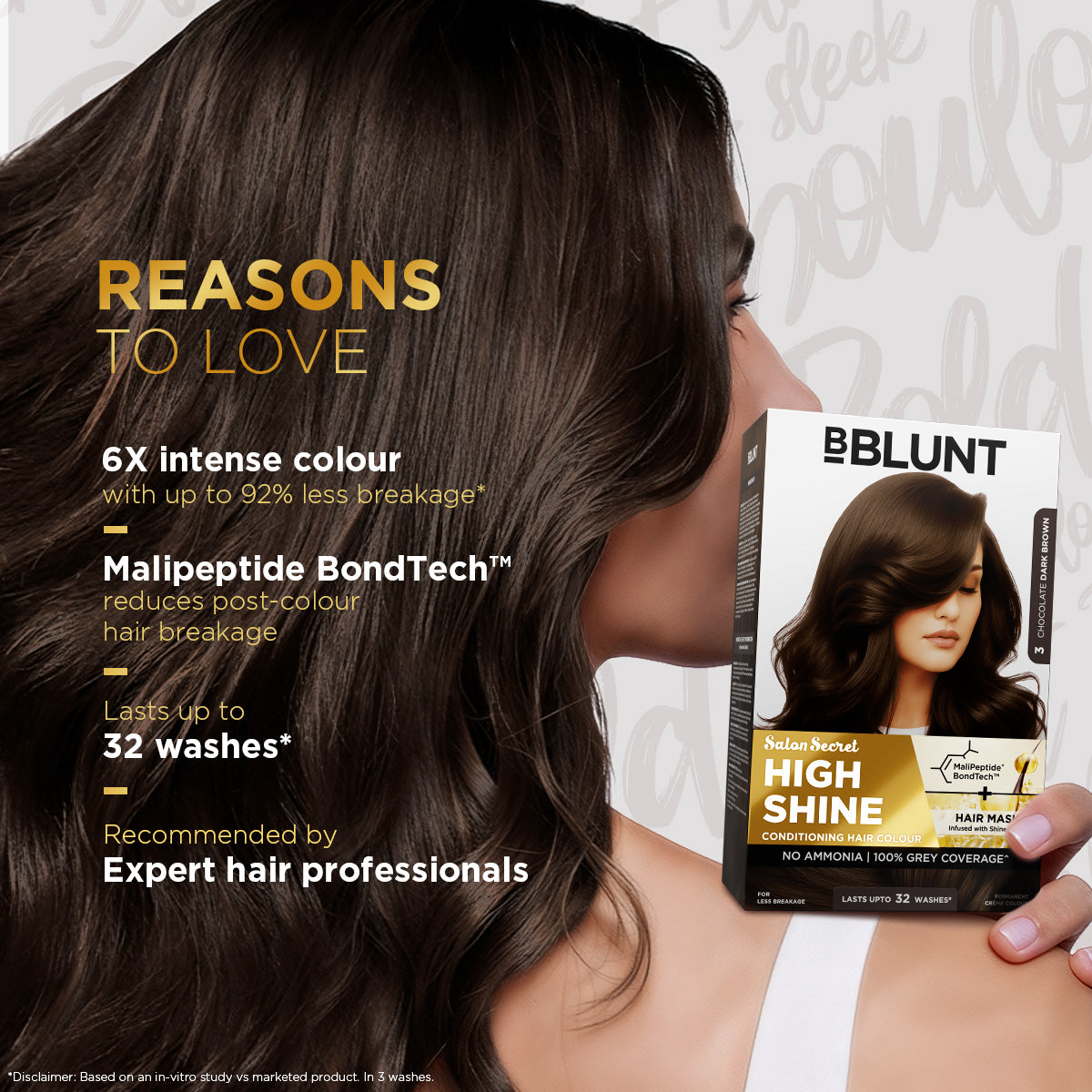 High Shine Conditioning Hair Colour - Chocolate Dark Brown (Shade 3)