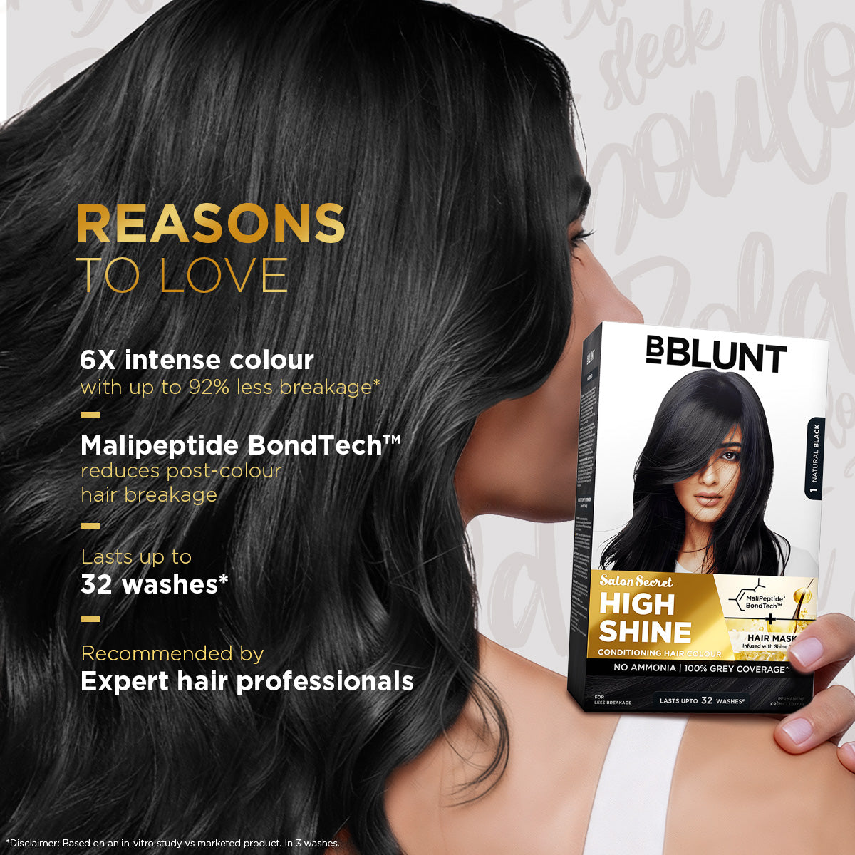 High Shine Conditioning Hair Colour - Natural Black (Shade 1)