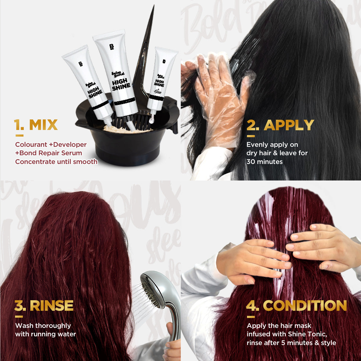 High Shine Conditioning Hair Colour - Cherry Red (Shade 6.62)
