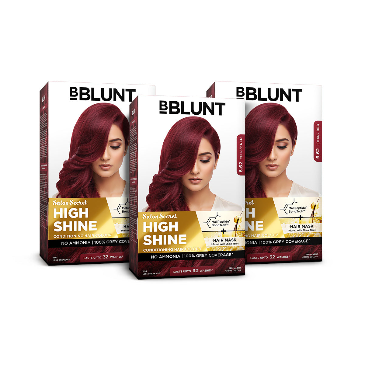 High Shine Conditioning Hair Colour - Cherry Red (Shade 6.62)(Pack of ...