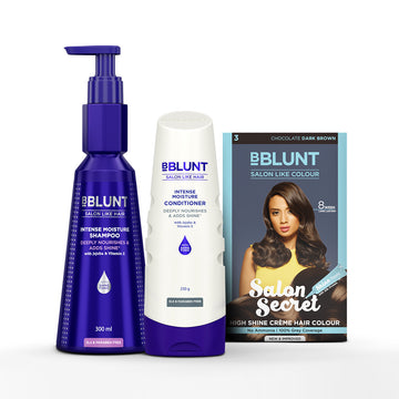 Chocolate Hair Color + Intense Moisture Combo