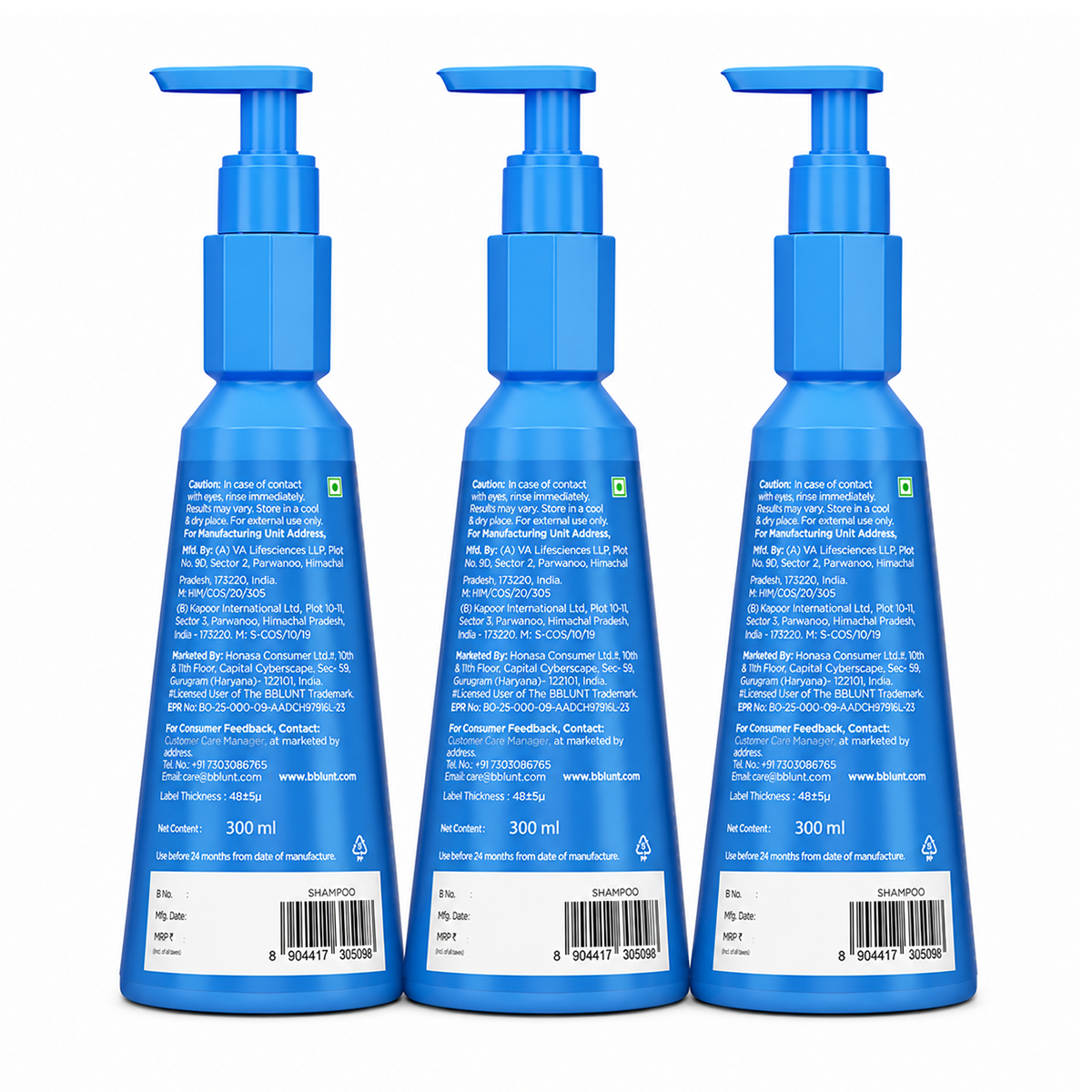Anti-Dandruff Shampoo For a Clear & Healthy Scalp 300 ml(Pack of 3)