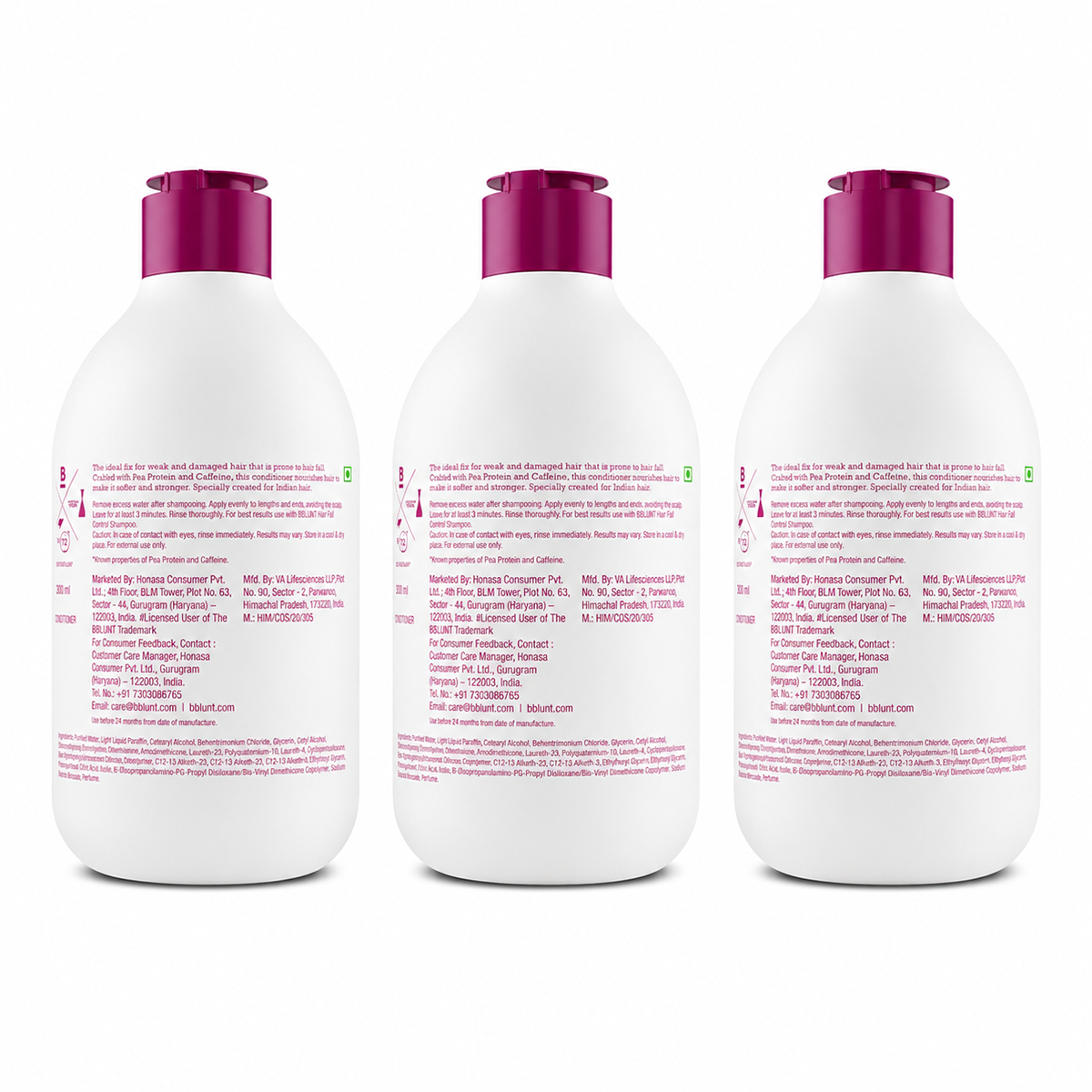 Hair Fall Control Conditioner for Stronger Hair - 250 g(Pack of 3)
