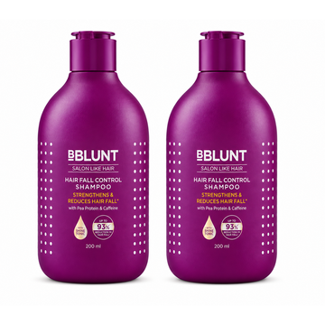 Hair Fall Control Shampoo with Pea Protein & Caffeine for Stronger Hair - 300 ml(Pack of 2)