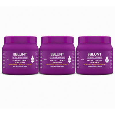 Hair Fall Control Hair Mask with Pea Protein & Caffeine for Stronger Hair -250 g(Pack of 3)