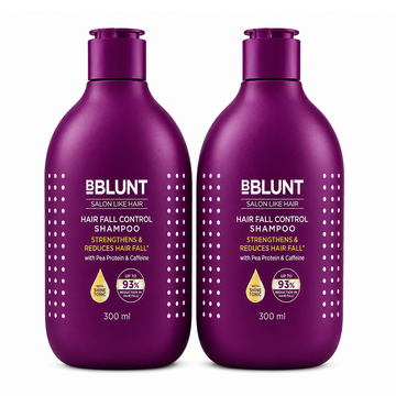 Hair Fall Control Shampoo with Pea Protein & Caffeine for Stronger Hair - 300 ml(Pack of 2)