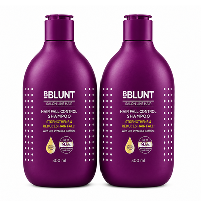 Hair Fall Control Shampoo with Pea Protein & Caffeine for Stronger Hair - 300 ml(Pack of 2)